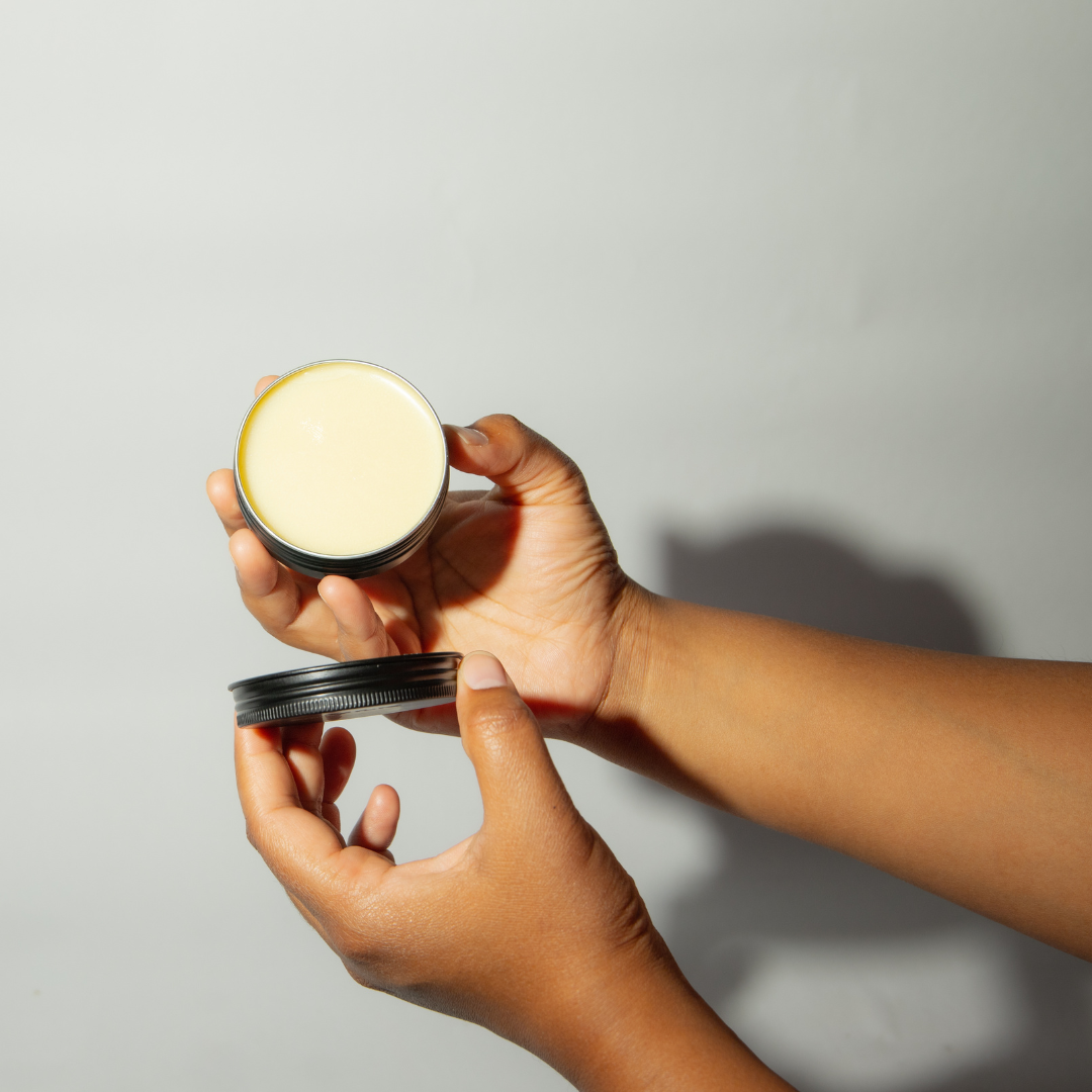 CBD Salve Solo Product Open Hand Held