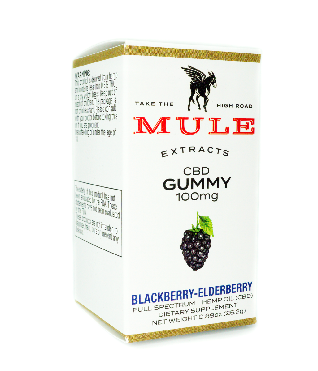 Black Elderberry CBD Gummies MULE CBD Mule Extracts